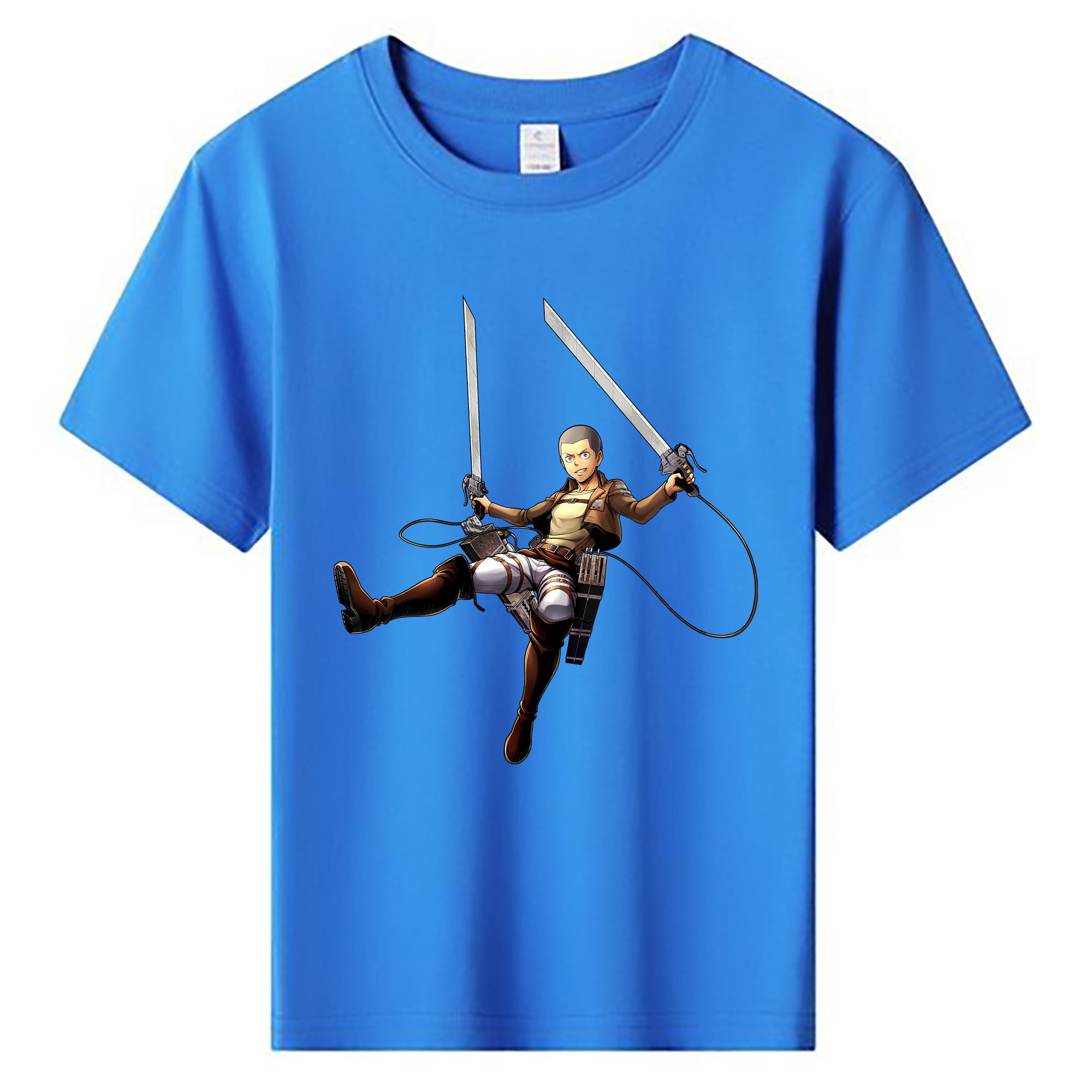 （画像用） 進撃の巨人 コニー·スプリンガー Attack on Titan Connie Springer 綿100％キッズTシャツ（フロントプリント）